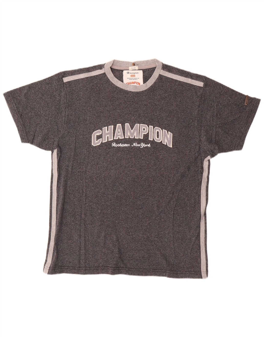 Champion T-Shirt Graphique Homme Grand Gris Coton
