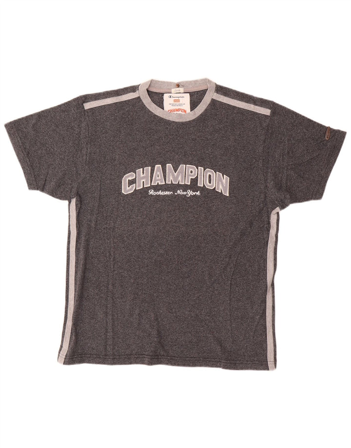 Champion T-Shirt Graphique Homme Grand Gris Coton