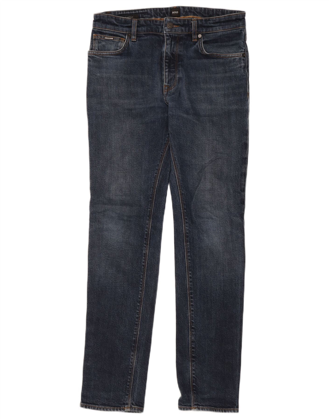 Hugo Boss Jean Slim Droit W30 L32 Bleu Marine Homme