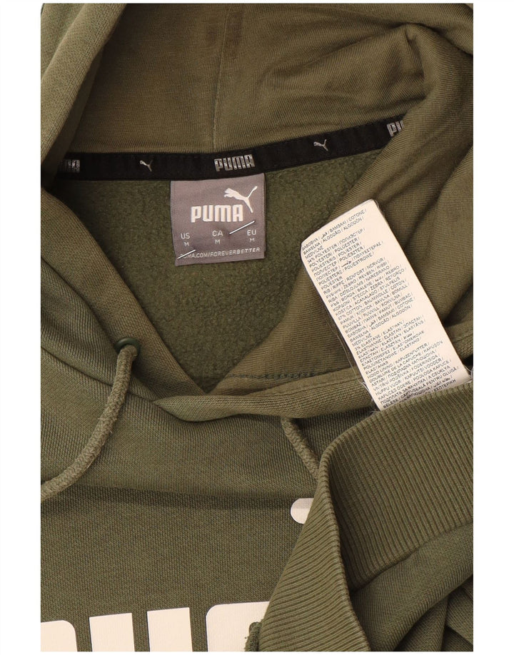 Puma Pull à Capuche Graphique Homme Kaki Moyen Coton