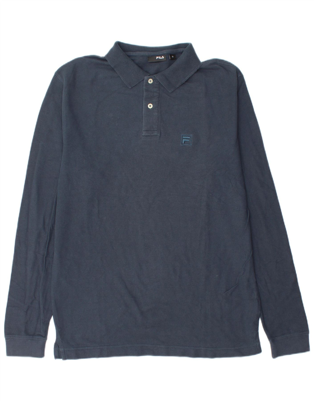 Fila Polo à Manches Longues Homme Bleu Marine Moyen Coton