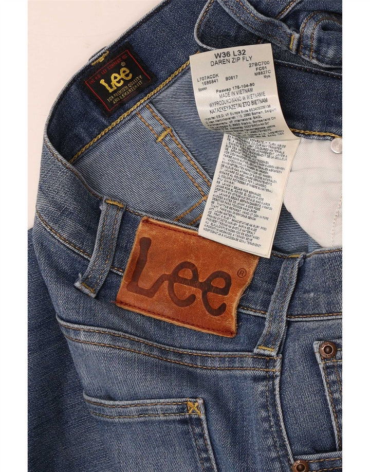 Lee Daren Jean slim avec braguette zippée pour homme W36 L32 Bleu coton