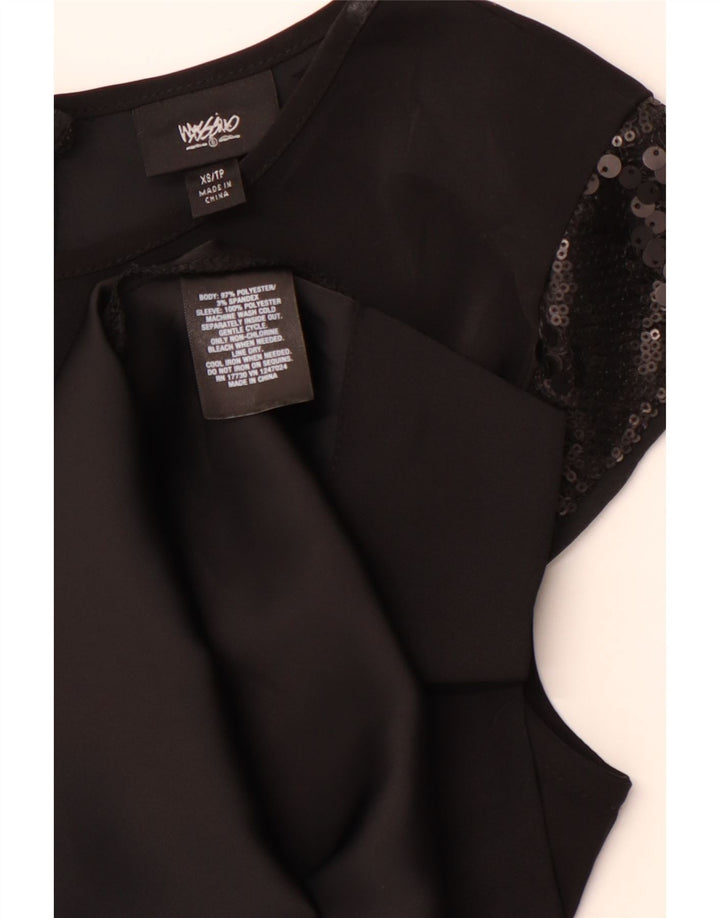 MOSSIMO Robe droite pour femme UK 6 XS Noir Polyester