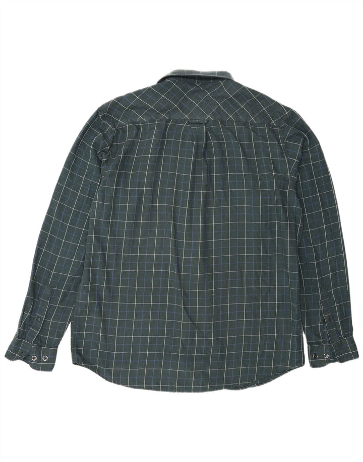 James Pringle Chemise en flanelle pour homme en polyester à carreaux vert moyen