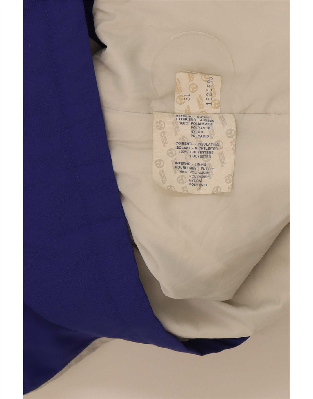 Sergio Tacchini Veste de ski à capuche pour homme IT 54 2XL Bleu Colourblock Polyamide