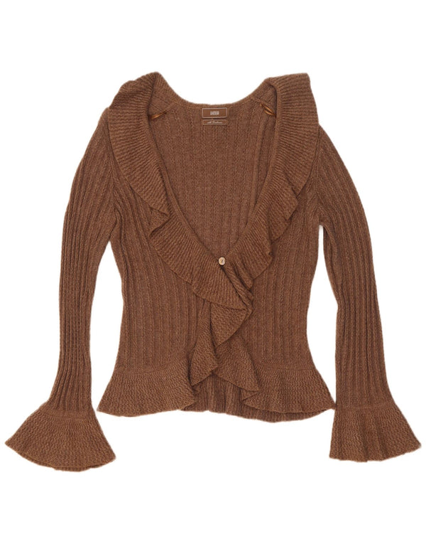 Marks & Spencer Cardigan pour femme en coton marron moyen UK 12
