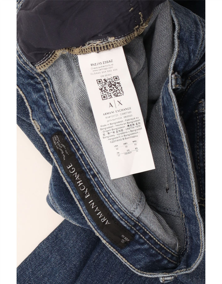 Armani Exchange Jean Slim W32 L34 Bleu Coton Femme