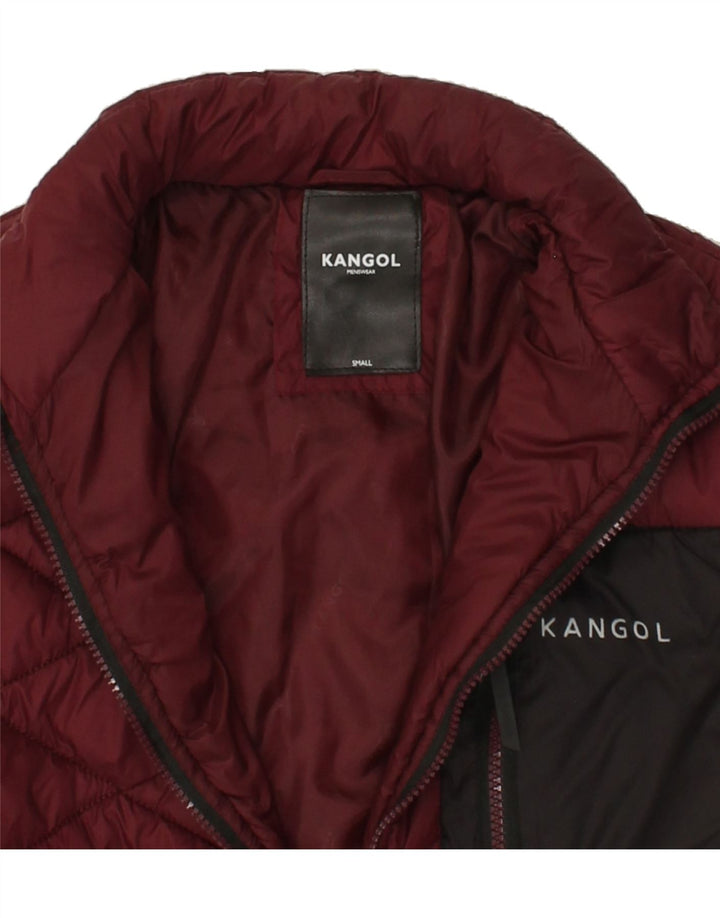 KANGOL Womens Padded Jacket UK 10 Small Burgundy Nylon Vintage Kangol and Second-Hand Kangol from Messina Hembry 
