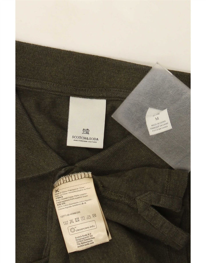 Scotch & Soda Polo Homme Kaki Moyen Coton