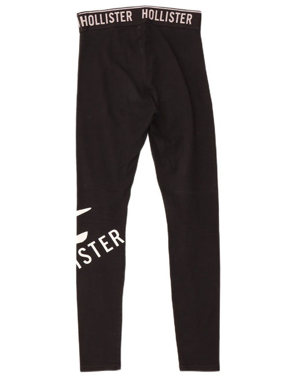 Hollister Leggings graphiques pour femmes UK 6 XS Noir