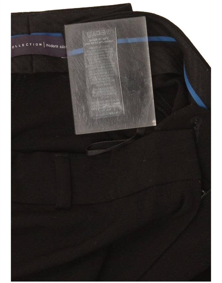 Marks & Spencer Pantalon chino slim pour femme UK 12 Medium W32 L29 Noir