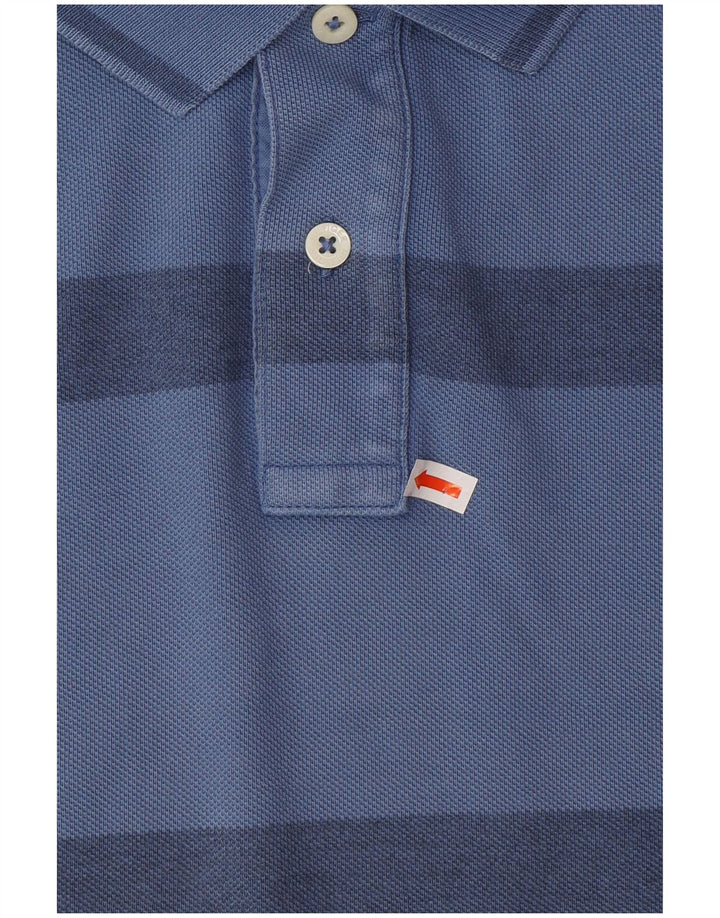 TOMMY HILFIGER Polo Slim Fit Homme 2XL Bleu Rayé Coton