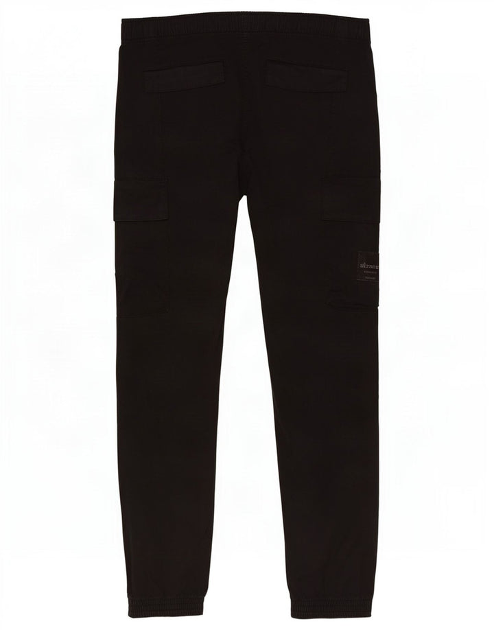 Calvin Klein Pantalon Cargo Joggers Homme Moyen W32 L30 Coton Noir
