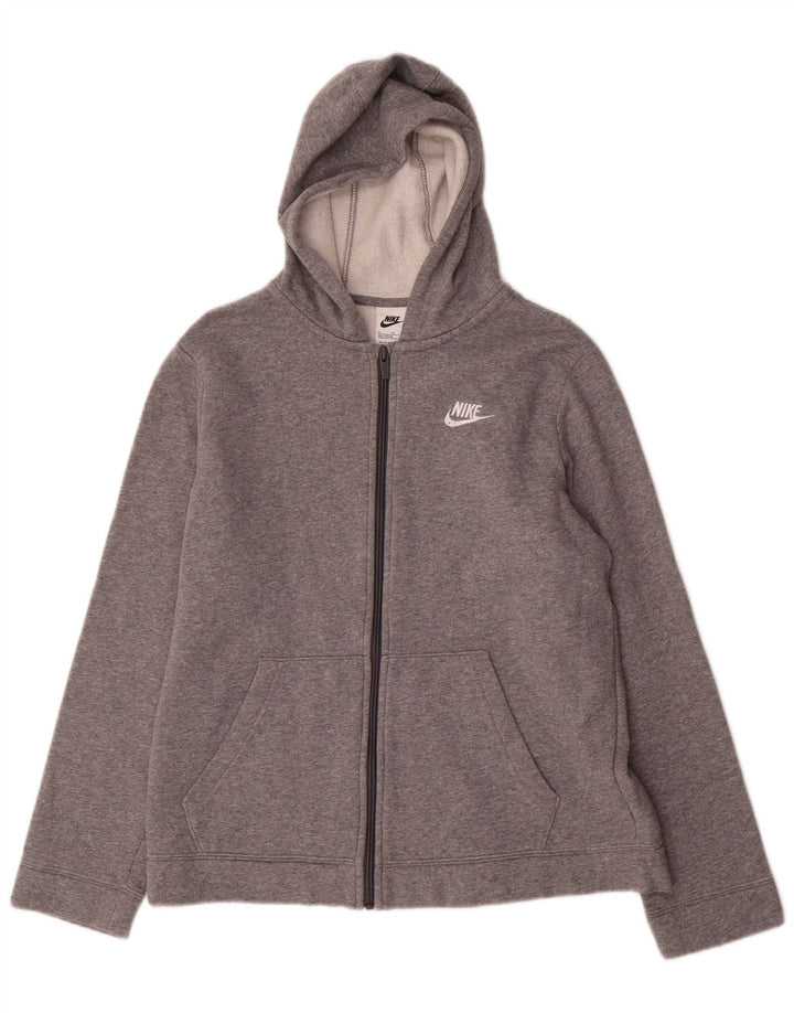 NIKE Pull à capuche zippé pour garçon 13-14 ans XL Gris Coton