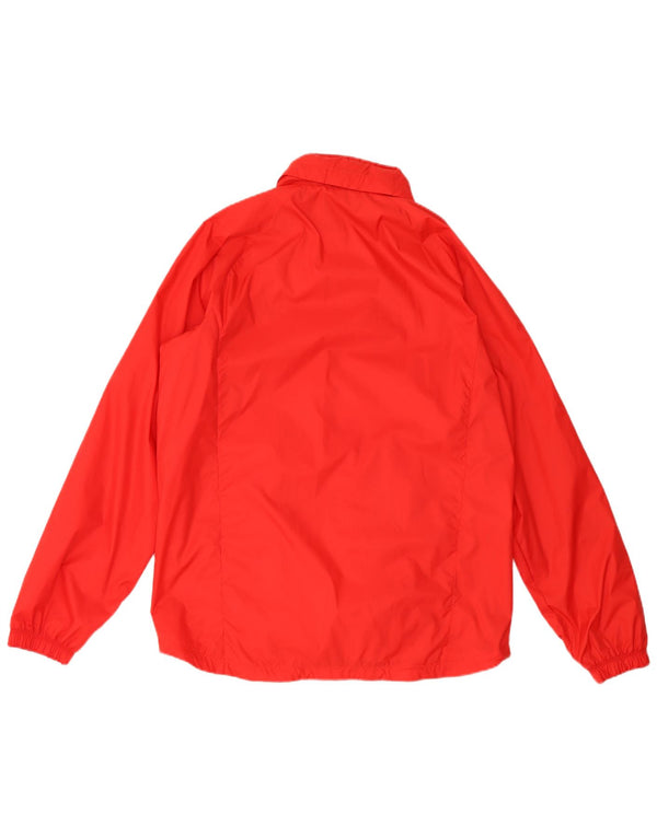 Nike Veste de pluie à capuche pour homme UK 40 Large Rouge Nylon