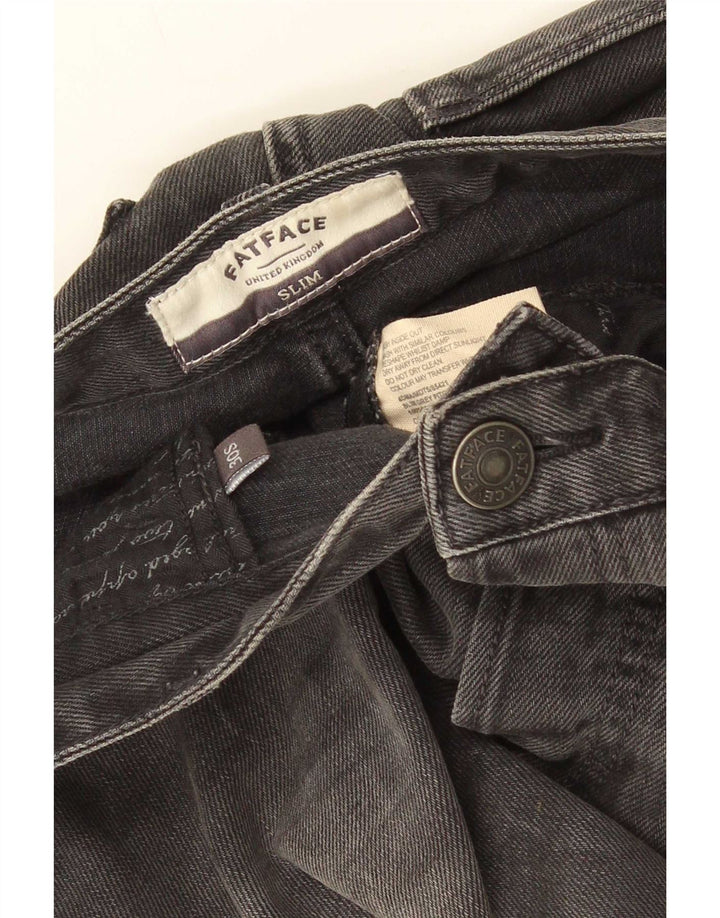 Fat Face Jean Slim Homme W30 L28 Gris Coton