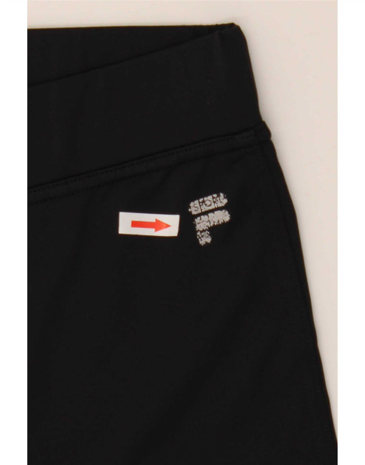 Fila Pantalon de survêtement Capri Femme UK 10 Small Noir Polyester