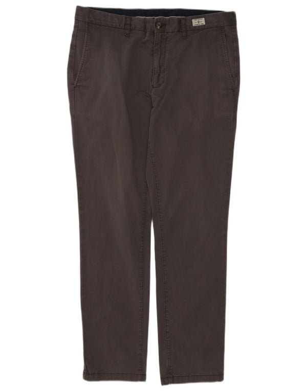 Tommy Hilfiger Pantalon Chino Slim Fit Homme W34 L30 Gris Coton