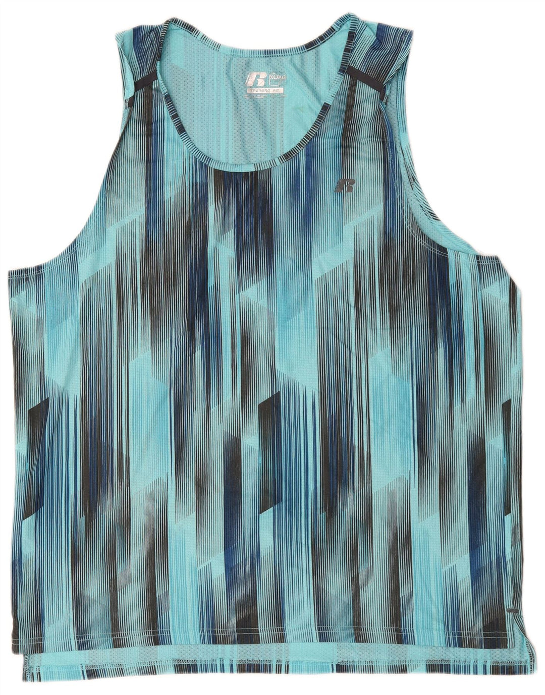 RUSSELL ATHLETIC Débardeur Homme XL Bleu Géométrique Polyester