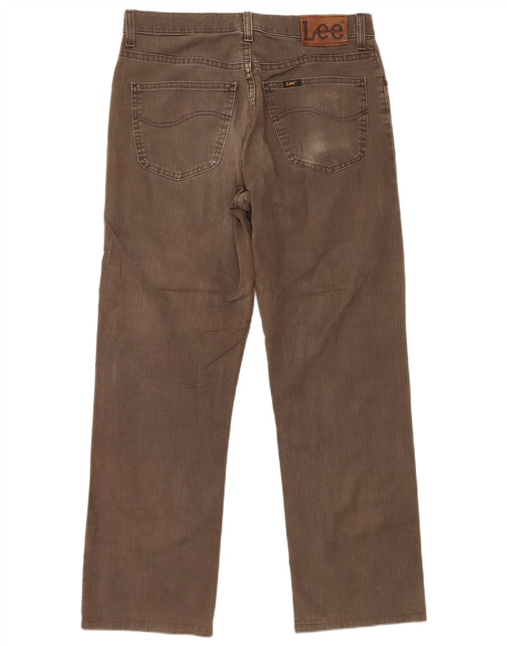 Lee Jean droit homme W32 L29 marron coton