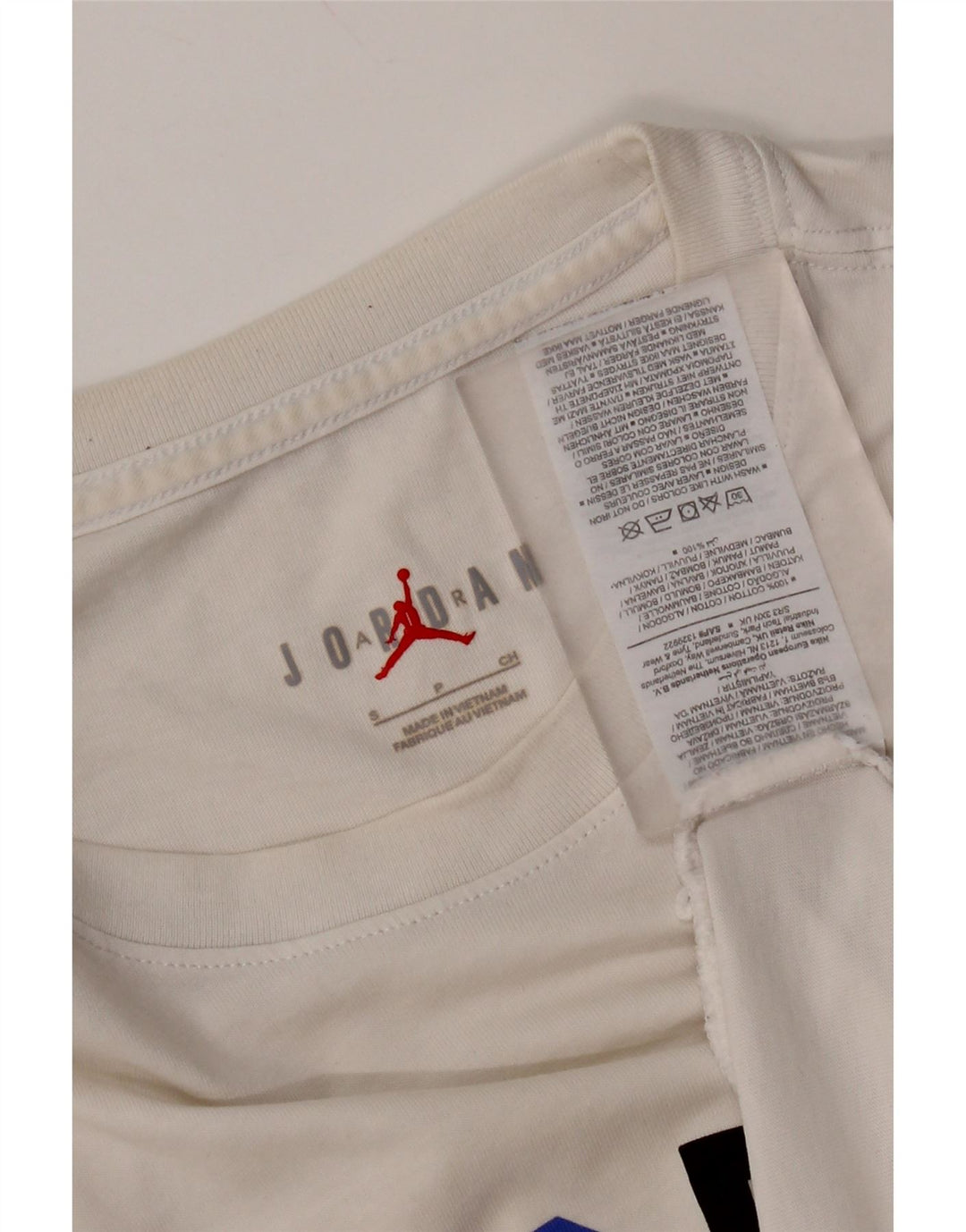 Jordan T-shirt graphique pour homme Petit coton blanc