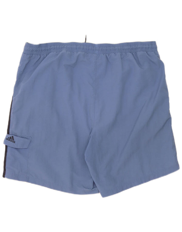 Adidas Mens Cargo Sport Shorts XL Blue Polyester