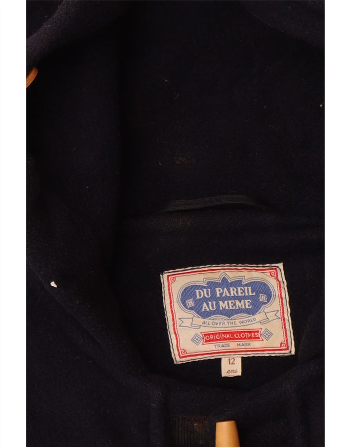 DU PAREIL AU MEME Duffle Coat à Capuche Garçon 11-12 ans Laine Bleu Marine