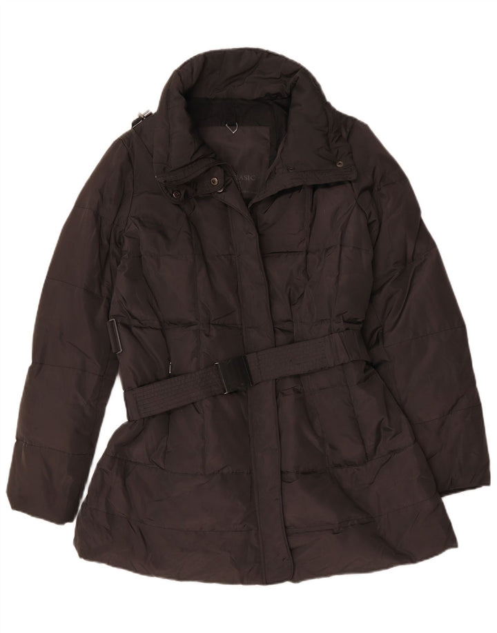 Zara Veste matelassée pour femme UK 18 XL Noir Polyester