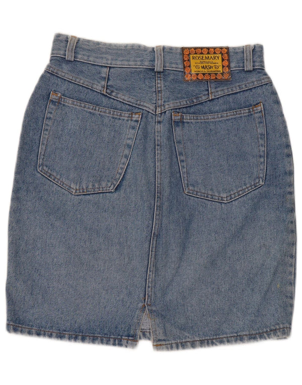 Mash Jupe en jean taille haute pour femme IT 48 XL W34 Bleu Coton