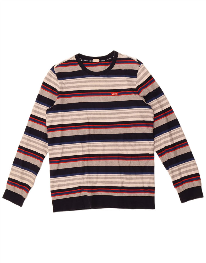 Levi's Sweatshirt Jumper Small Homme Multicolore Rayé
