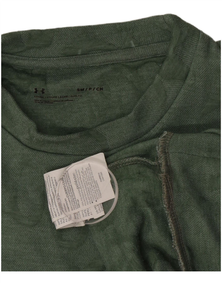 Under Armour Sweat-shirt graphique coupe ample pour homme, petit, vert, polyester