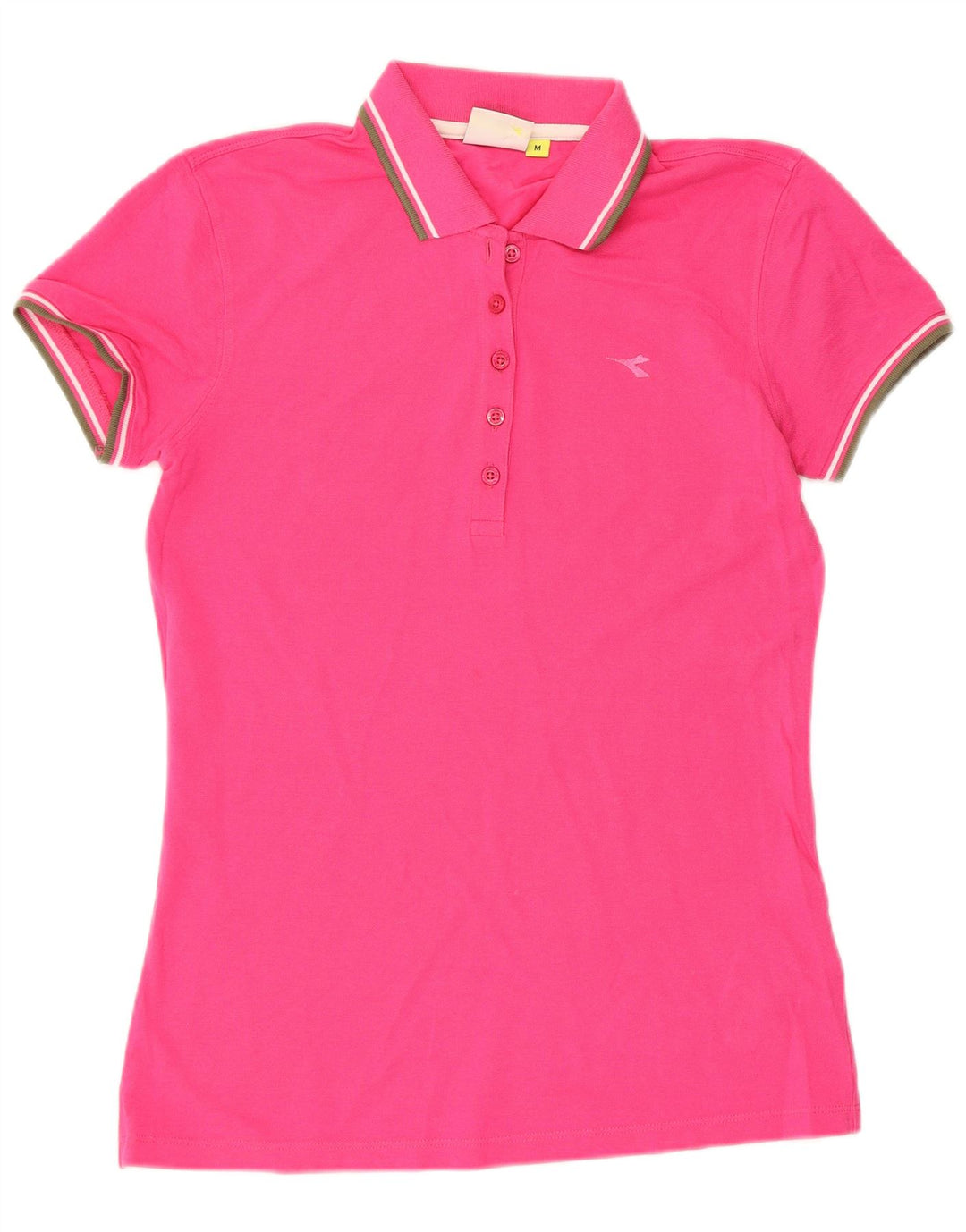 Diadora Polo Femme UK 12 Coton Rose Moyen