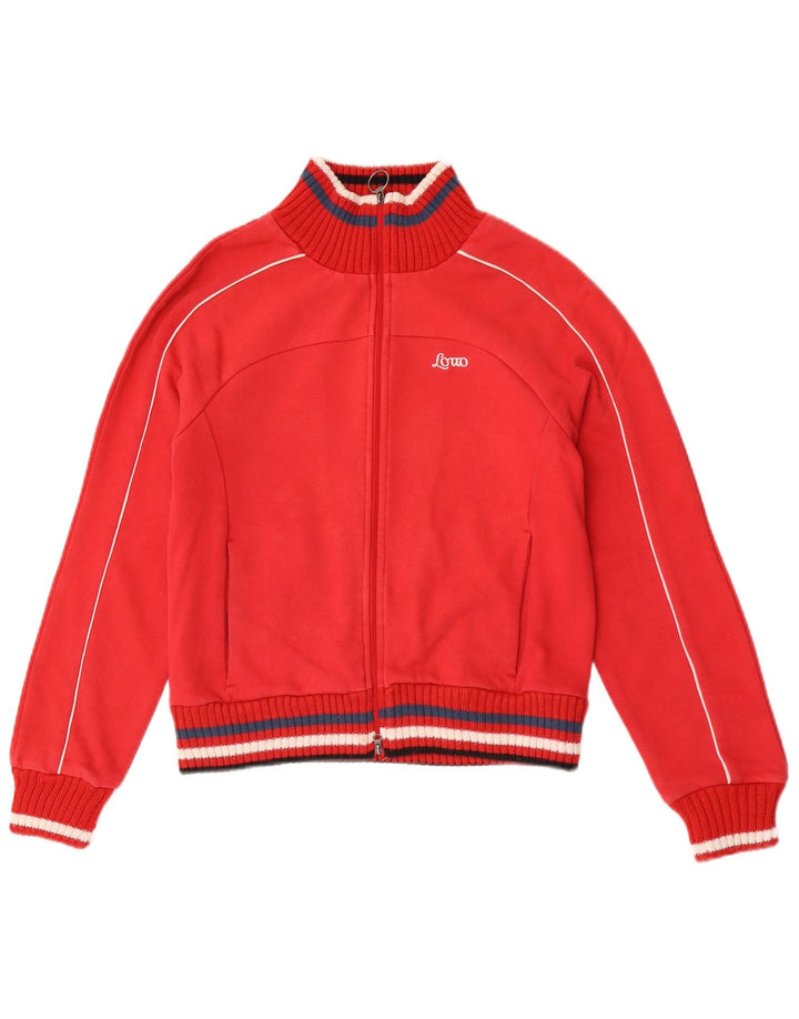 Lotto Veste de survêtement pour femme UK 12 Coton rayé rouge moyen