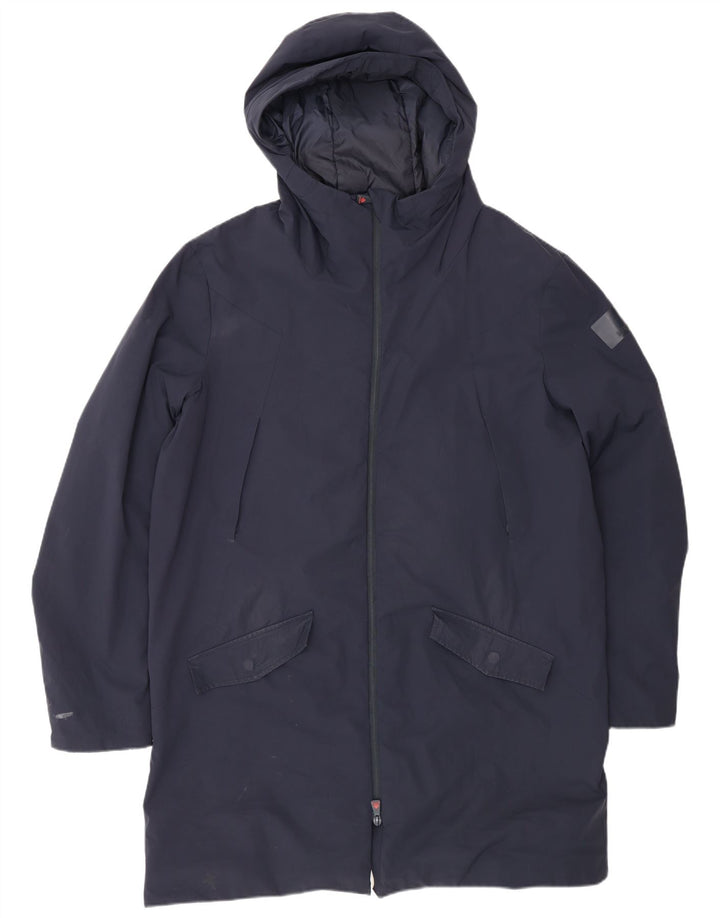 Parka à capuche pour homme Museum IT 54 2XL en nylon bleu marine
