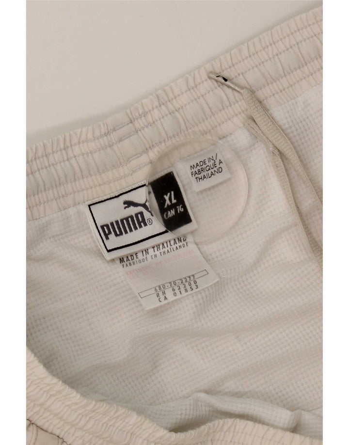 Puma Short de Sport XL Homme Blanc Nylon
