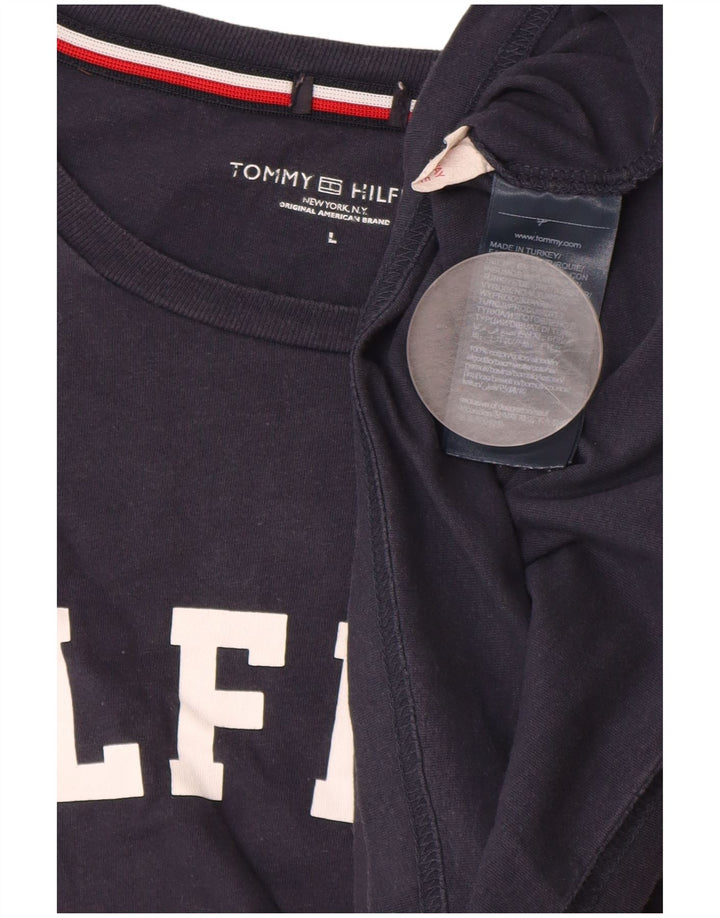 TOMMY HILFIGER T-Shirt Graphique Homme Grand Bleu Marine Coton