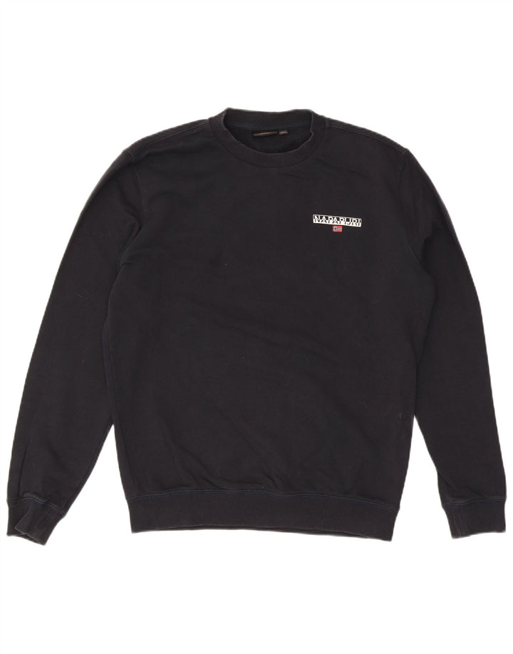 Napapijri Sweat-Shirt Geographic Homme Bleu Marine Moyen Coton