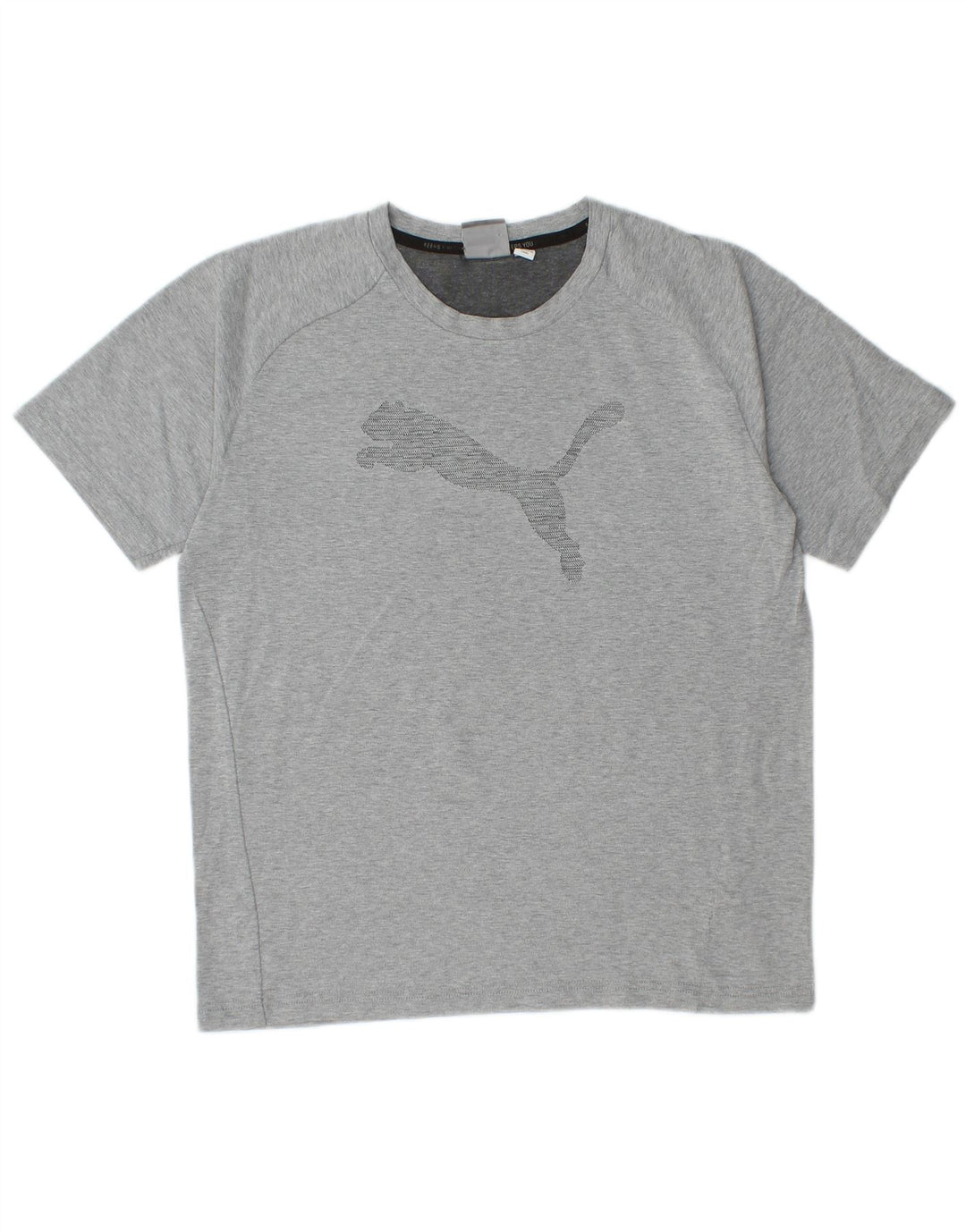 PUMA T-Shirt Graphique Homme Gris Moyen Coton