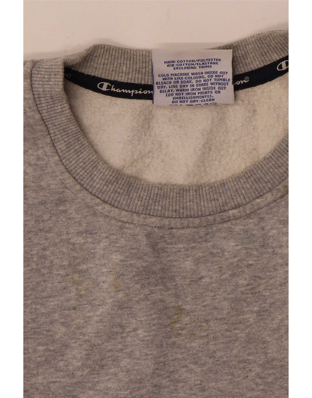 Champion Sweat-shirt court graphique pour femme UK 14 Gris moyen moucheté
