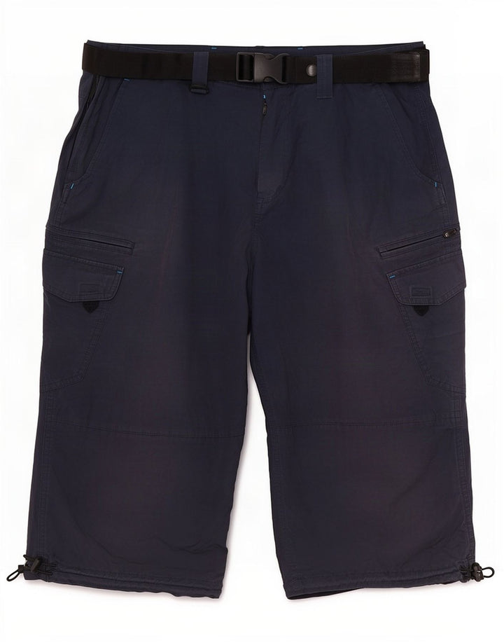 Marks & Spencer Bermuda cargo coupe régulière pour homme W36 Grand bleu marine