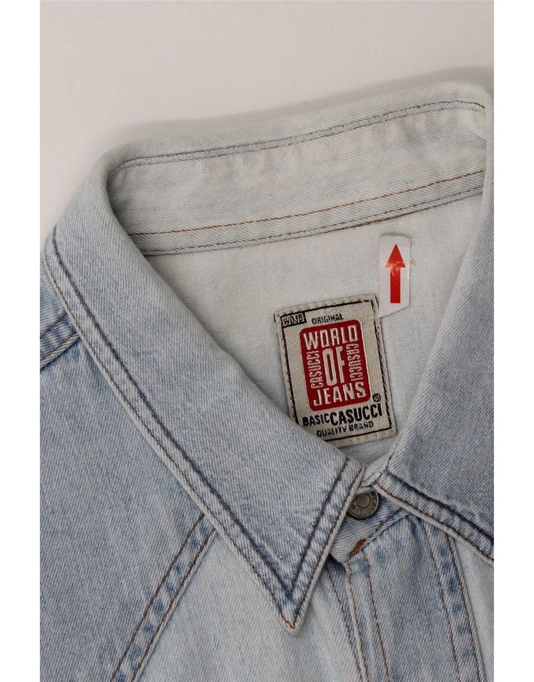 Casucci Chemise en jean XL Bleu Coton Homme