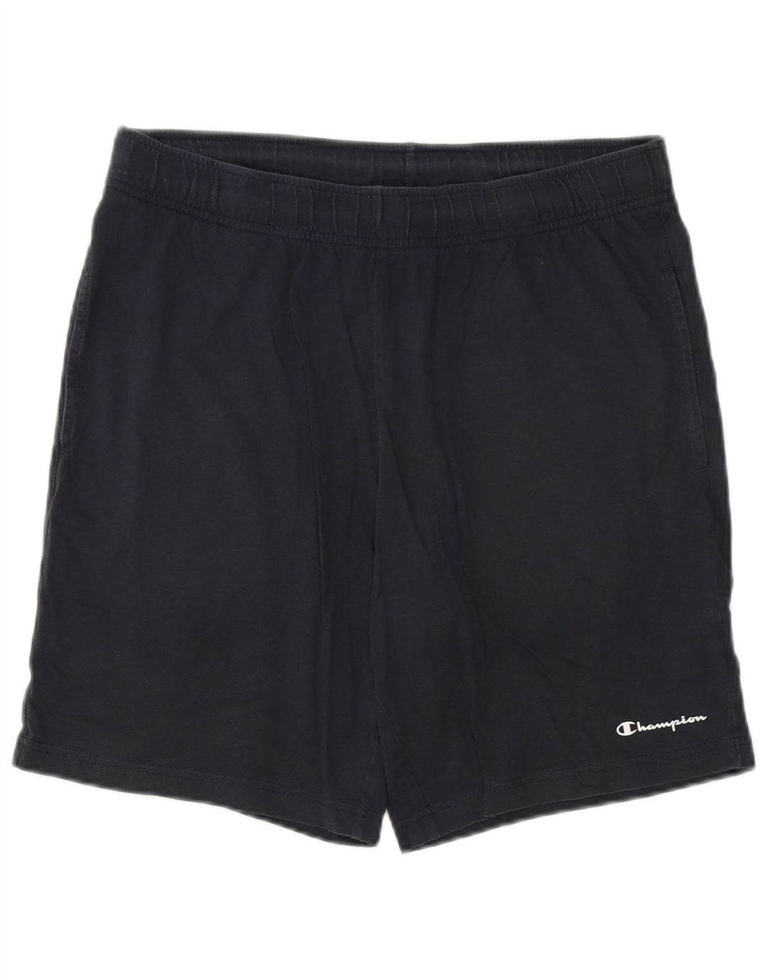 Champion Short de Sport Homme Grand Coton Noir