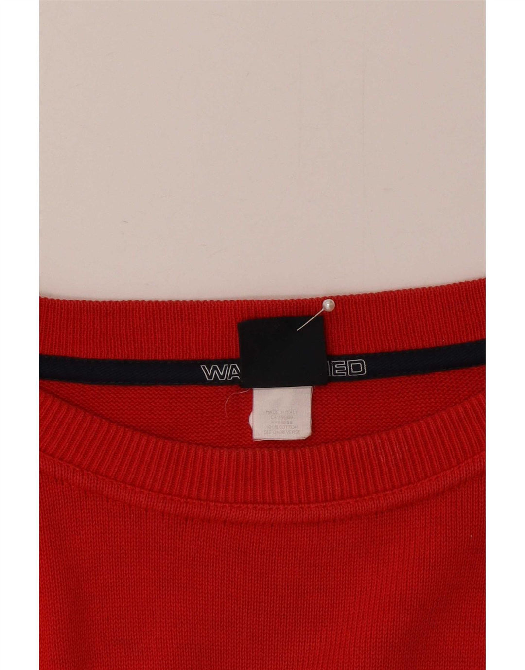 Paul & Shark Pull à col rond pour homme en coton rouge Large