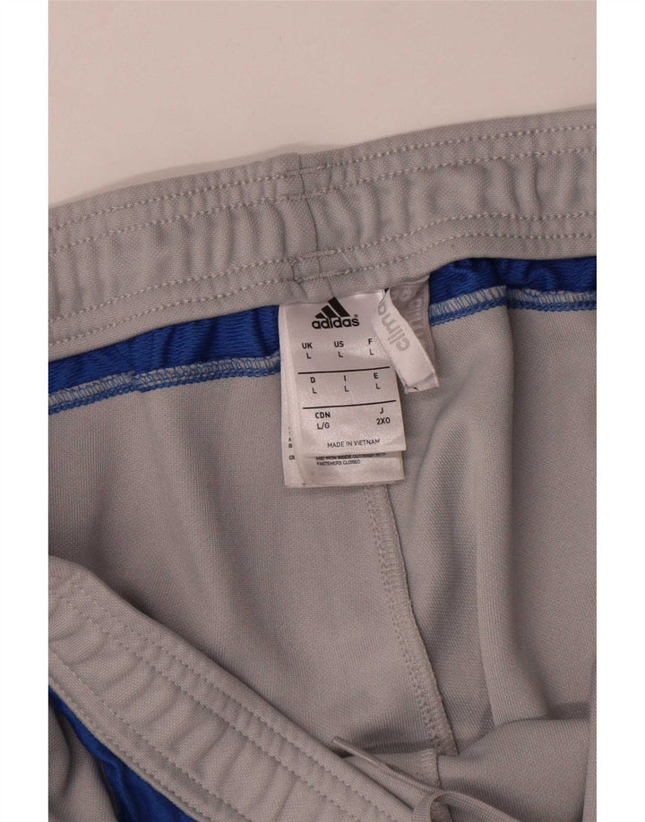 Adidas Pantalon de survêtement Climacool pour homme - Large - Gris - Polyester color block