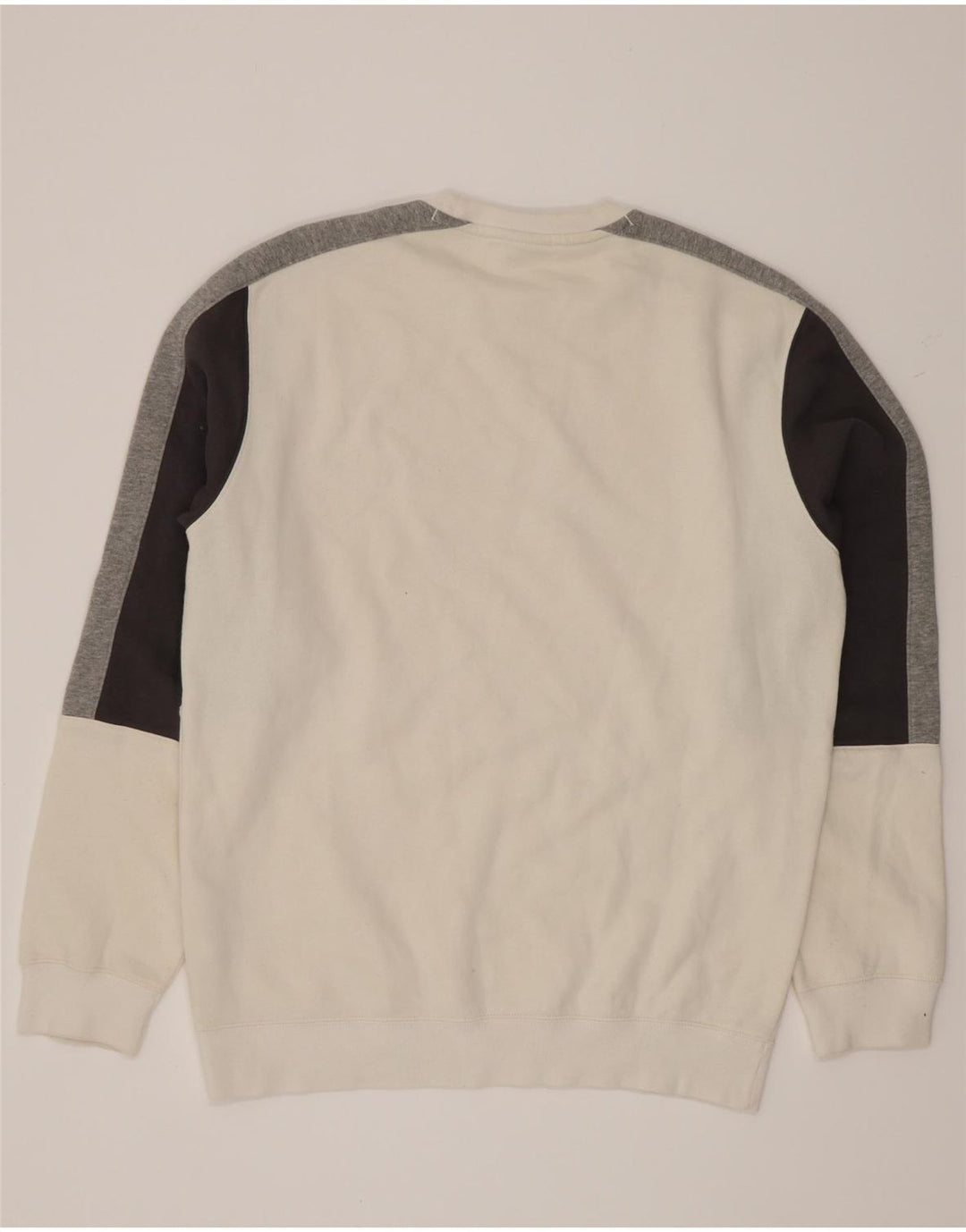 Champion Sweat-shirt pour homme XL en coton color block blanc