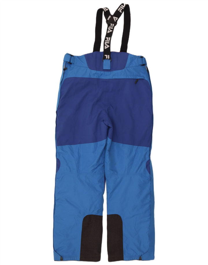 Fila Pantalon de ski pour homme Graphic Dungarees Large Bleu Colorblock Polyester