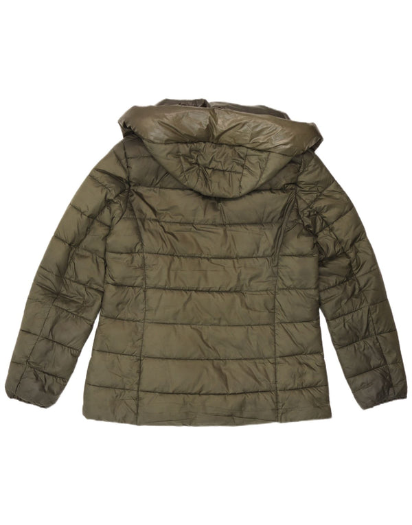 Esprit Veste matelassée à capuche pour femme UK 16 Large Kaki