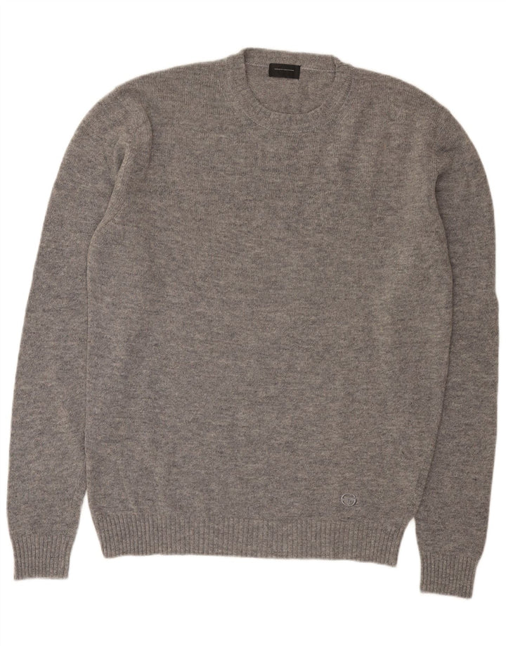 Sergio Tacchini Pull à col rond pour homme 2XL Gris Laine
