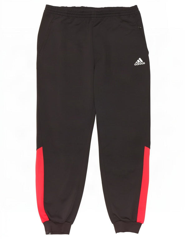 Adidas Pantalon de survêtement pour homme UK 48/50 XL Noir Colourblock