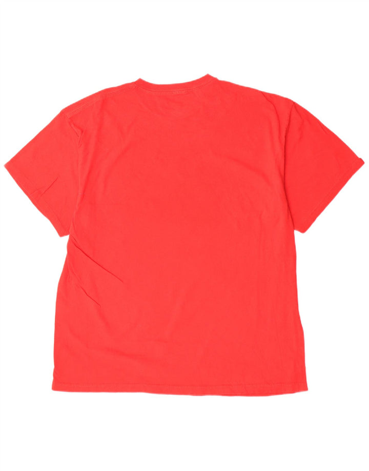 QUIKSILVER T-Shirt Graphique Homme XL Rouge Coton